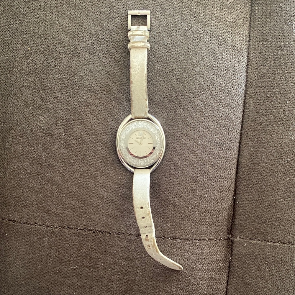 Swarovski Silver and White Watch